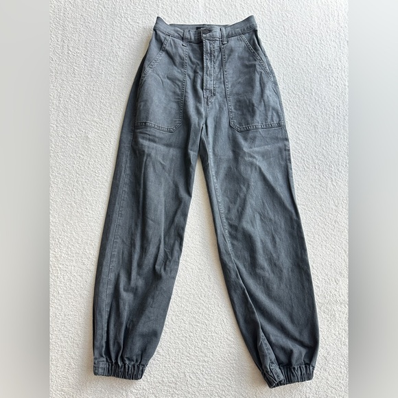 MOTHER The Wrapper Patch Springy Ankle‎ jeans 27 charcoal EUC - Picture 2 of 13